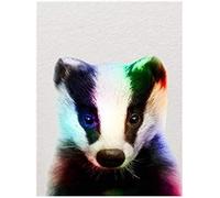 CHEUALY DIY 5D Diamond Painting Rhinestone Embroidery Diamond Art Starter Kit for Adults Honey Badger for Office Wall Home Decoration