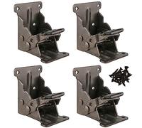 CHEUKYIU Brand Steel Folding Hinge Table Legs, Contemporary Style, Black Finish, Load Capacity 80 kg