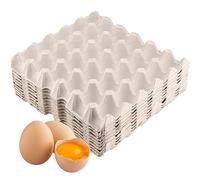 CHEUKYIU Pack of 10 30 x 30 x 4.5 cm Egg Cartons 30 Cardboard Egg Container Paper Pulp Egg Cardboard Egg Container Egg Humping Egg Box Empty Egg Boxes for 30 Eggs Chicken Eggs Farm Freshies