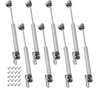 CHEUKYIU Pack of 8 Gas Struts 100n Gas Spring Gas Lift Hydraulic Flap Fitting Gas Lift Compression Spring Furniture Gas Pressure Anti Slam Door Damper for Doors, Cupboards, Wardrobe, Wheelie Bin Box