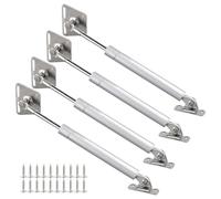 CHEUNGR 100N Drop Down Hinges, Gas Struts Gas Spring Soft Close Hinge for Kitchen Cabinet Cupboard Box Desk, Pack of 4