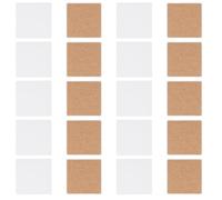 CHEUNGR 20 Pcs Sublimation Coasters, 10cm Square Ceramic Coasters, Sublimation Blanks, Sublimation Coasters Cork Backed for Painting, DIY, Art Projects, Heat Transfer, Housewarming Gifts Wedding