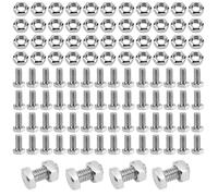 CHEUNGR 200 Set Greenhouse Nuts and Bolts, M6 Stainless Steel Greenhouse Hex Nuts and T Head Bolts for Green House Building and Garden Repair