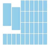 CHEUNGR 30Pcs Blue Dyslexia Overlays, Guided Reading Strips, Highlight Dyslexia Ruler Reading Aids for Guided to Reduce Visual Stress