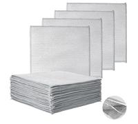CHEUNGR 30PCS Triple Layer Wire Dishwashing Cloths, 20x20cm Non Scratch Wire Dishwashing Rag for Wet and Dry, Reusable Cleaning Rags for Cookware, Sinks, Dishes