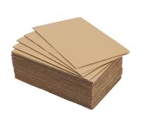 CHEUNGR 40 Pack Corrugated Cardboard Sheets, A4 Cardboard Paper 3mm Thick Flat Kraft Board for Arts, Crafts, Painting and Modeling, 200 x 300 mm