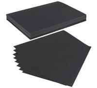 CHEUNGR A4 Black Cardstock 250GSM, 100 Sheets Thick Black Card Paper, Smooth Heavy Duty Cardboard for Card Making, Scrapbooking, DIY Arts Crafts, Stationery, Invitations, Printing