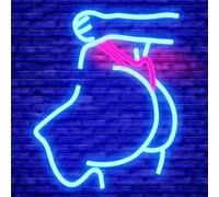 Cheunyar Lady Back Neon Sign for Wall Decor Dimmable Lady Neon Signs for Man Cave Butt Shaped Sexy Led Sign for Bedroom Neon Woman Sign Girl Neon Bar Signs for Home Bar Bedroom Club Party Decor