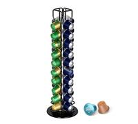 CheurYae Nespresso Capsule Holder,Coffee Pod Holder for Nespresso 40 Coffee Capsules,360° Coffee Capsule Storage Rotating Stand