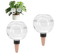 CheurYae Plant Watering Globes,500 ML Large Capacity Se-lf Plant Watering Devices with Terracotta Spikes,Water Dripper Globes for Indoor Outdoor Balcony Dormitory (2)