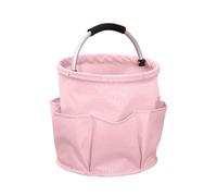 CheurYae Tool Bag,Collapsible Garden Small Tools Bag,Portable Multi Cleaning Organiser Caddy,Bucket Tool Bag with Handle (pink)