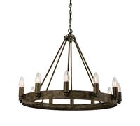 chevalier 12 lights ceiling pendant light in aged metal paint
