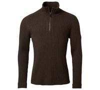 Chevalier - Antony Half Zip Wool Pullover - Wool jumper size XXL, black/brown