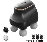 Chevaroo 4 Heads Massager,2025 New Chevaroo Horse Massager - 5 Adjustable Levels & Interchangeable Heads for Customized Massage，Handheld Electric Massage Gun Deep Tissue for Back, Neck-B