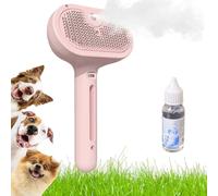 Chevaroo-Chevaroo Horse Steam Brush,2025 Chevaroo 3-In-1 Self-Cleaning Steam Pet Brush For Shedding,Chevaroo Steam Brush Silicone Bristle Head 360° Rotating Pet Steam Brush (D)