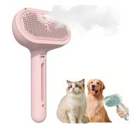 Chevaroo Horse Steam Brush,Chevaroo Grooming Brush Steam,4 In 1 Pet Brush For Shedding & Grooming,Cat Steam Brush For Shedding,Chevaroo Steam Brush,Horse Grooming Brushes (Pink)