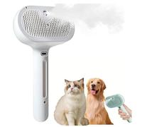 Chevaroo Horse Steam Brush,Chevaroo Grooming Brush Steam,4 In 1 Pet Brush For Shedding & Grooming,Cat Steam Brush For Shedding,Chevaroo Steam Brush,Horse Grooming Brushes (White)