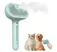 Chevaroo Horse Steam Brush,Chevaroo Grooming Brush Steam,4 In 1 Pet Brush For Shedding & Grooming,Cat Steam Brush For Shedding,Chevaroo Steam Brush,Horse Grooming Brushes (Green)