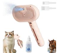 Chevaroo Horse Steam Brush, Chevaroo Steam Brush 2e Generation, 2025 New Chevaroo 3-in-1 Self-Cleaning Steam Pet Brush for Shedding, Horse Hair Removal and Grooming Tool for Cleaning Pet Hair (1Pcs-a)