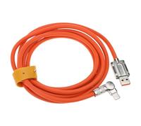 Chevnzev 120W USB C To Cable Fast Charging 180 Degree Rotating Right Angles Head Elbow Charging For Game To C