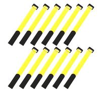 Chevnzev 12Pcs Fishing Rod Tie Holder Strap Reusable Tie Belts Suspenders Tackle Wrap Band Rod Holder Fastener Cable Cord Gear Organizers