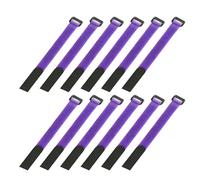 Chevnzev 12Pcs Fishing Rod Tie Holder Strap Reusable Tie Belts Suspenders Tackle Wrap Band Rod Holder Fastener Cable Cord Gear Organizers