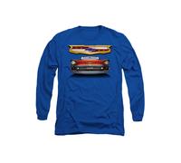 Chevrolet 1957 Bel Air Grille Long Sleeve T-Shirt, Royal in Blue | Size: Medium Chevrolet Blue M