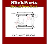PRASCO DWA2066 Engine radiator