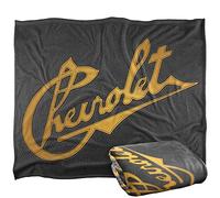 Chevrolet Blanket, 152 x 127 cm Stitched Chevrolet Script Silky Touch Super Soft Throw Blanket