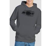 Chevrolet Bowtie Burnout Hoodie, Charcoal Other Charcoal S