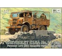 CHEVROLET C15A N13 CAB 2H1 (BRITISH/CANADIAN & AFRIKA KORPS MKGS)#72013 1/72 IBG