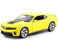 Chevrolet Camaro ZL1, gelb/matt-schwarz, 2012, Modellauto, Fertigmodell, Welly 1:24