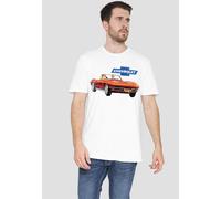 Chevrolet Chevy Corvette Vintage Ad T-Shirt, White | Size: 4XL Chevrolet White 4XL