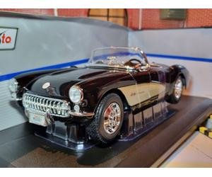 Chevrolet Corvette 1957 Black 1:18 Scale Model Die Cast Maisto New Chevy Spider