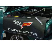 Chevrolet Corvette C6 Logo Black Grip Fender Cover