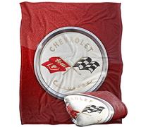 Chevrolet Corvette Emblem Fleck Officially Licensed Silky Touch Super Soft Throw Blanket 152 x 127 cm