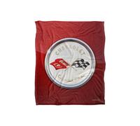 Chevrolet Corvette Emblem Fleck Silky Touch Super Soft Throw Blanket 152 X 127 cm in White Chevrolet White 152 X 127 cm
