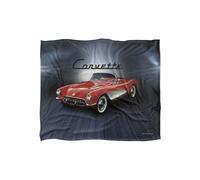 Chevrolet Corvette Shine Silky Touch Super Soft Throw Blanket 152 X 127 cm in White Chevrolet White 152 X 127 cm