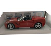 Chevrolet Corvette Stingray Convertible 2014 in red, 1:24 scale model, Maisto
