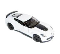 Chevrolet Corvette Z06 2017 Model Car Metal Model Car with Pickup Engine Toy Car Toy Gift 4 Variations Welly 23 (White)