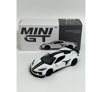 Chevrolet Corvette Z06 2023 Arctic White LHD 1:64 Scale Mini GT MGT00677L