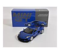 Chevrolet Corvette Z06 2023 Elkhart Lake Blue Metallic RHD 1:64 Mini GT MGT00892R