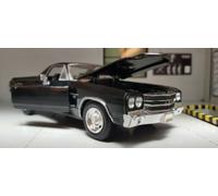 Chevrolet El Camino SS Black 1970 New Ray Pickup 71883 G 1:25 24 Scale Model Car