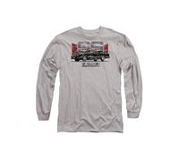 Chevrolet El Camino Ss Mountains Long Sleeve T-Shirt, Athletic Heather in Grey | Size: Large Chevrolet Grey L