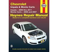 Chevrolet Impala (2006-2011) & Monte Carlo (2006-2007) Haynes Repair Manual (USA