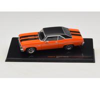 IXO DIECAST 1/43 1971 CHEVROLET CHEVY NOVA SS IN ORANGE & BLACK CLC596