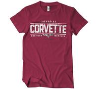 Chevrolet Officially Licensed Corvette - American Muscles Mens T-Shirt (Tango-Red), X-Large