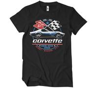 Chevrolet Officially Licensed Corvette C3 GM Division Mens T-Shirt (Black), Medium