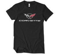Chevrolet Officially Licensed Corvette C5 Logo Mens T-Shirt (Black), Small