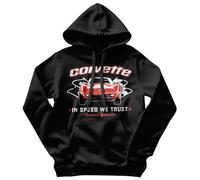 Chevrolet Officially Licensed Corvette - In Speed We Trust Hoodie (Black), XX-Large